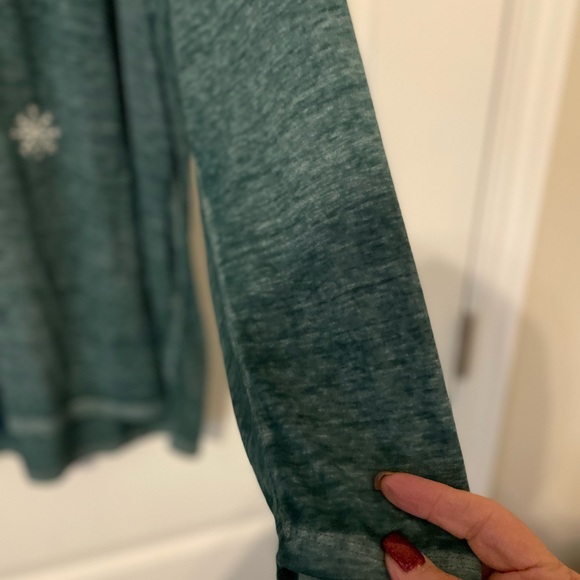 Lane Bryant Green Christmas Story Long Sleeve Tee - Picture 3 of 9